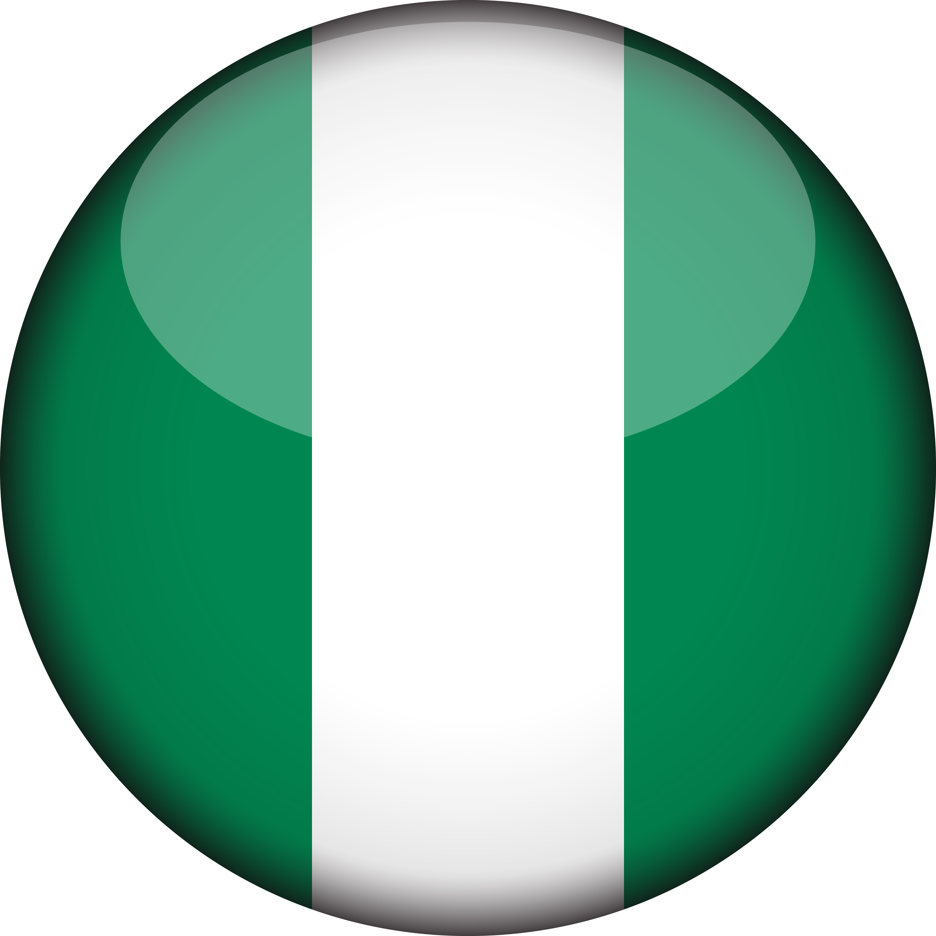 Nigeria Flag Circle, Hd Png Download