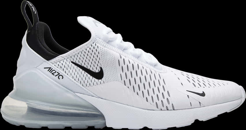 A White And Black Tennis Shoe
