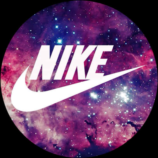 Nike Logo Violet Galaxy