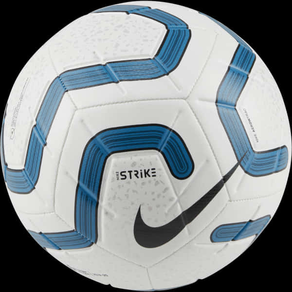 A White And Blue Football Ball