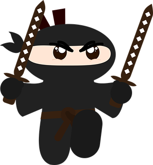 A Cartoon Of A Ninja