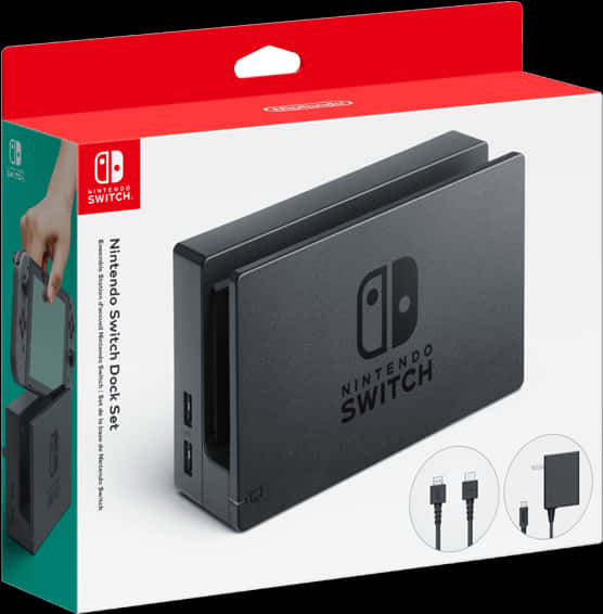 A Black Nintendo Switch Dock Set