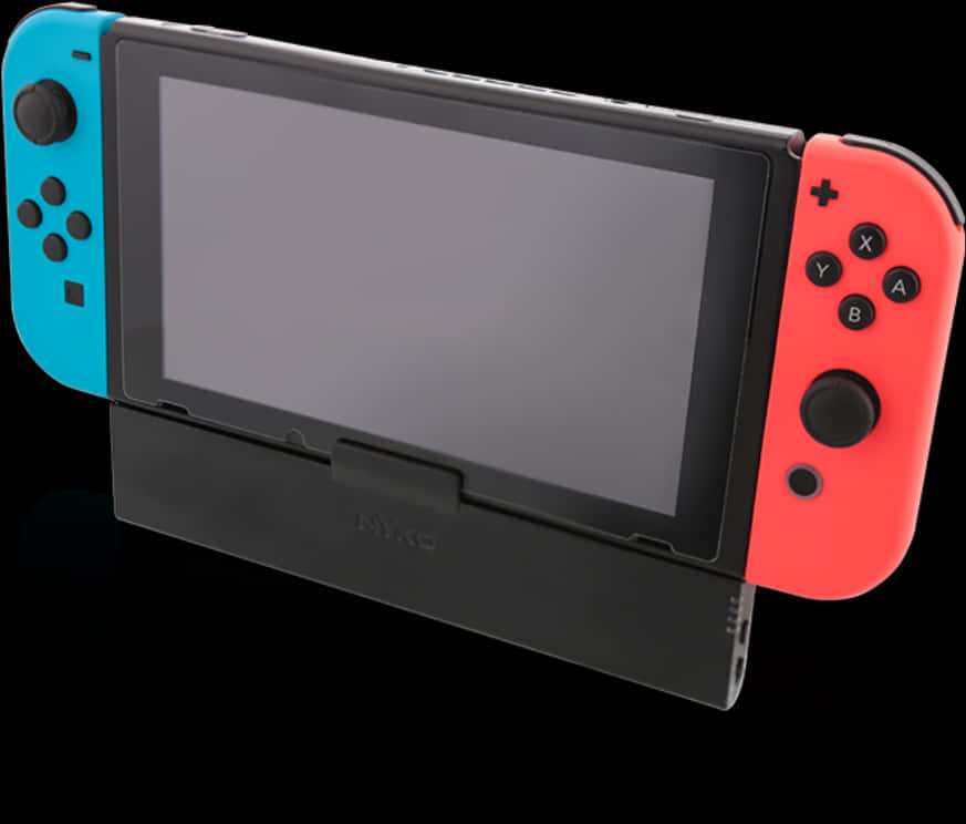 A Blue And Red Gaming Device