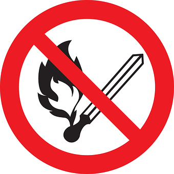 A No Fire Sign