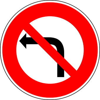A No U-turn Sign