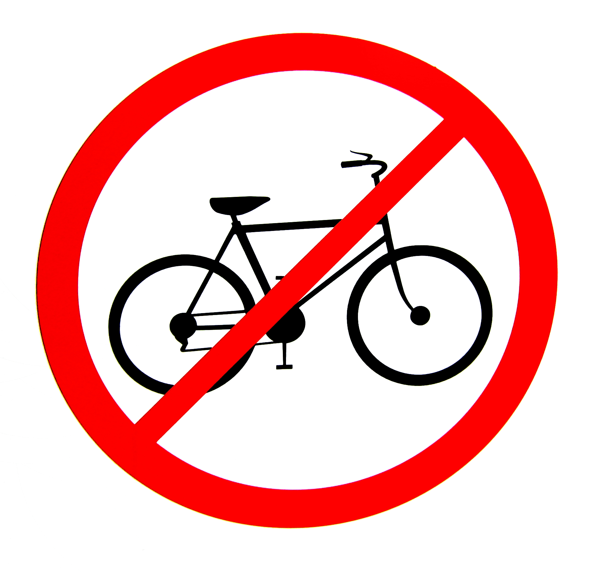 A No Bike Sign
