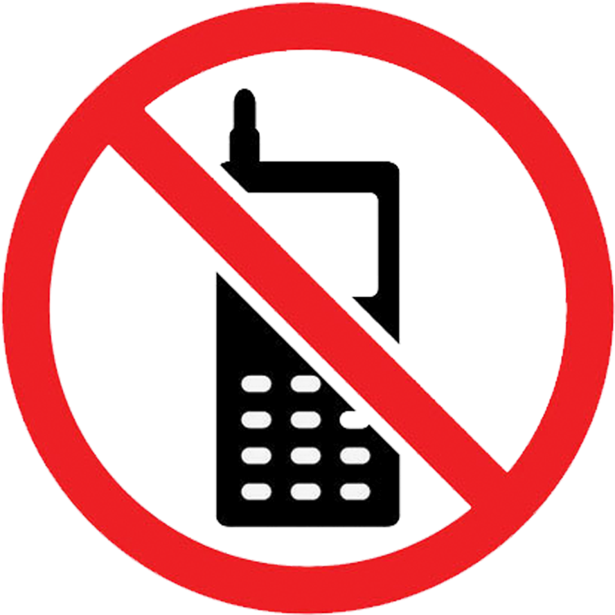 A No Cell Phone Sign