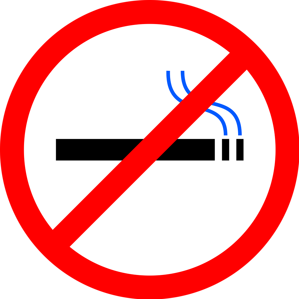 A No Smoking Sign With Red Circle