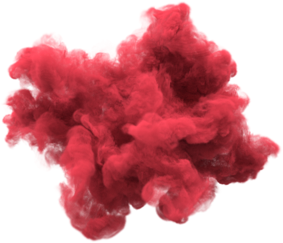 A Red Smoke Cloud On A Black Background