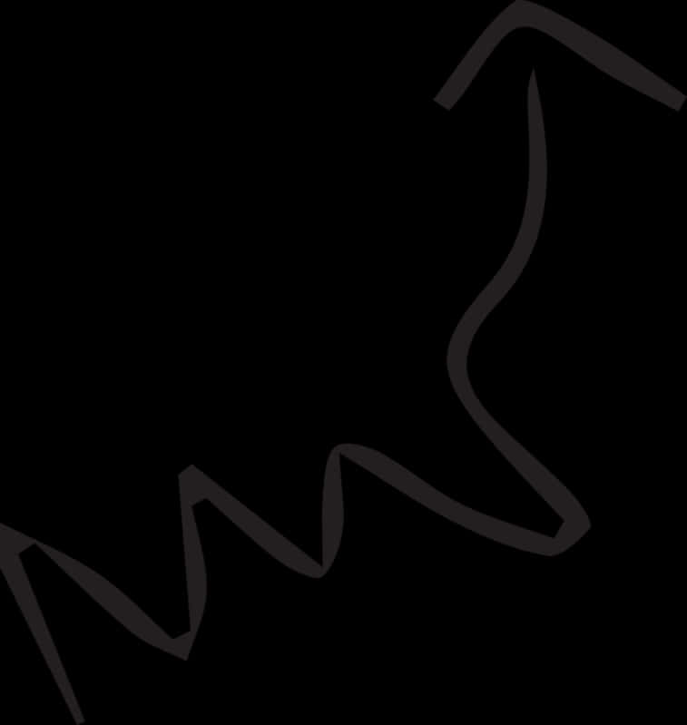 A Black Line Drawing On A Black Background