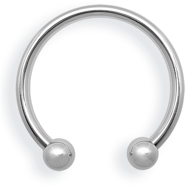 A Circular Silver Ring With Balls