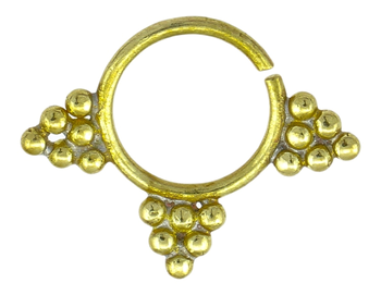 A Gold Colored Metal Ring