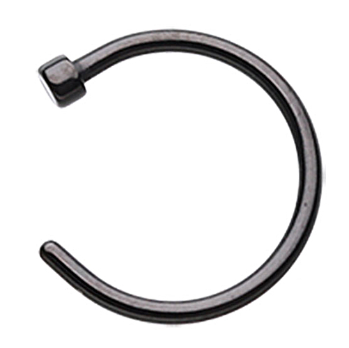 A Black Circular Object With A Round End