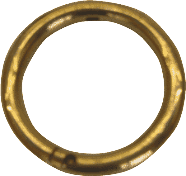A Gold Ring On A Black Background