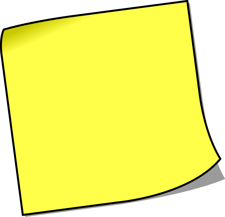 A Yellow Sticky Note On A Black Background