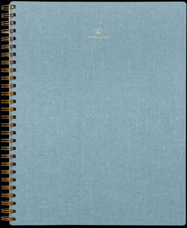 A Blue Notebook With Gold Writing On It