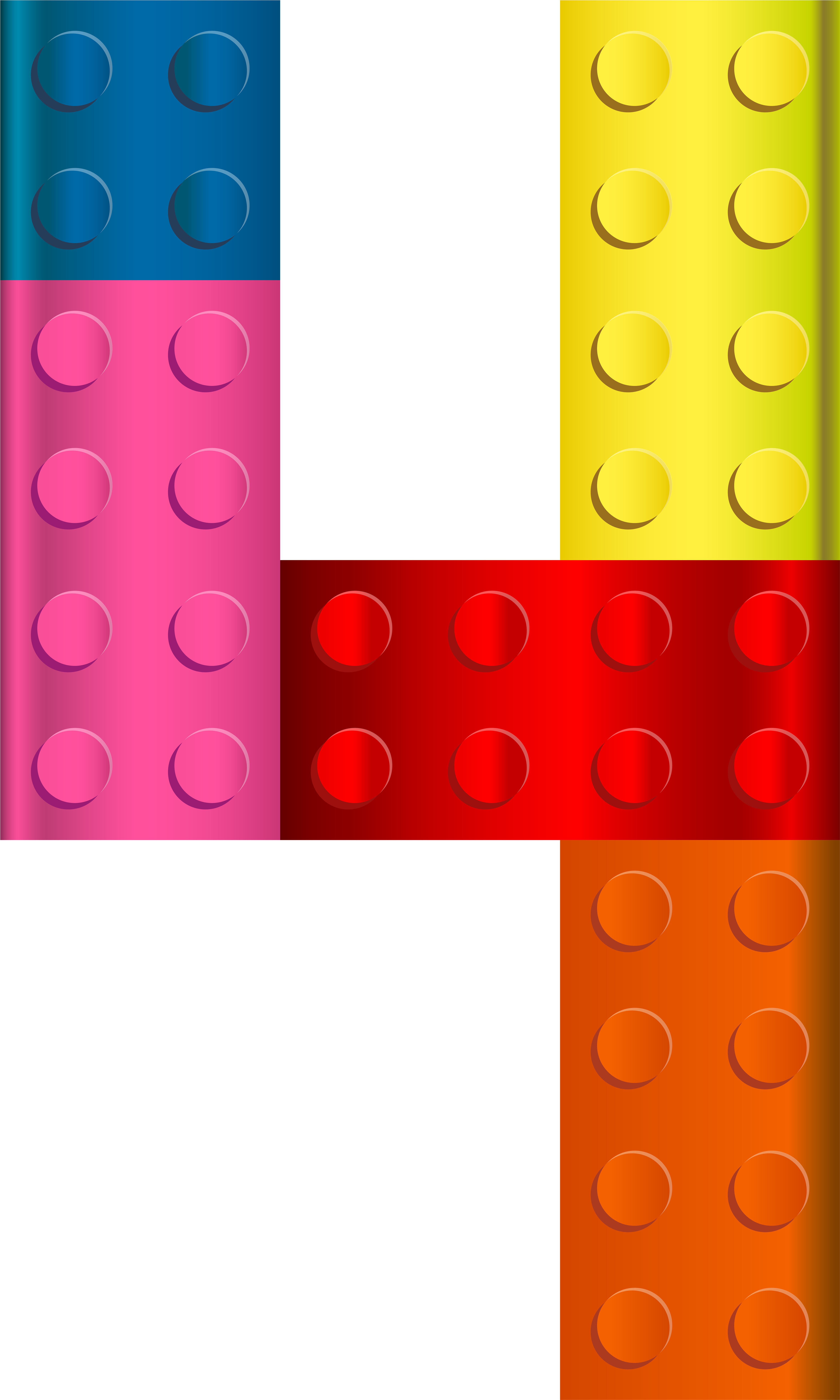 A Group Of Colorful Lego Blocks