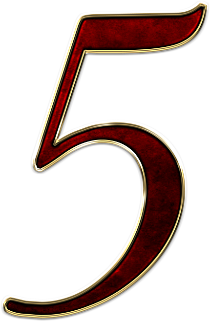 A Number With A Gold Border