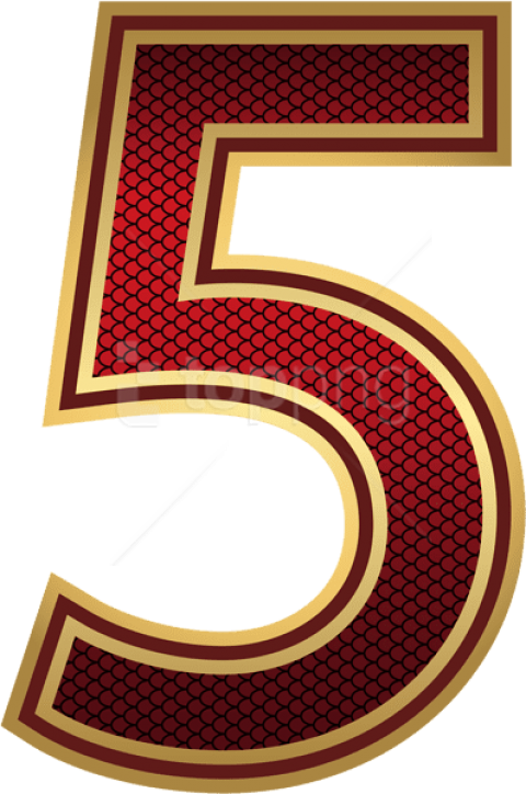 A Number With A Gold Border