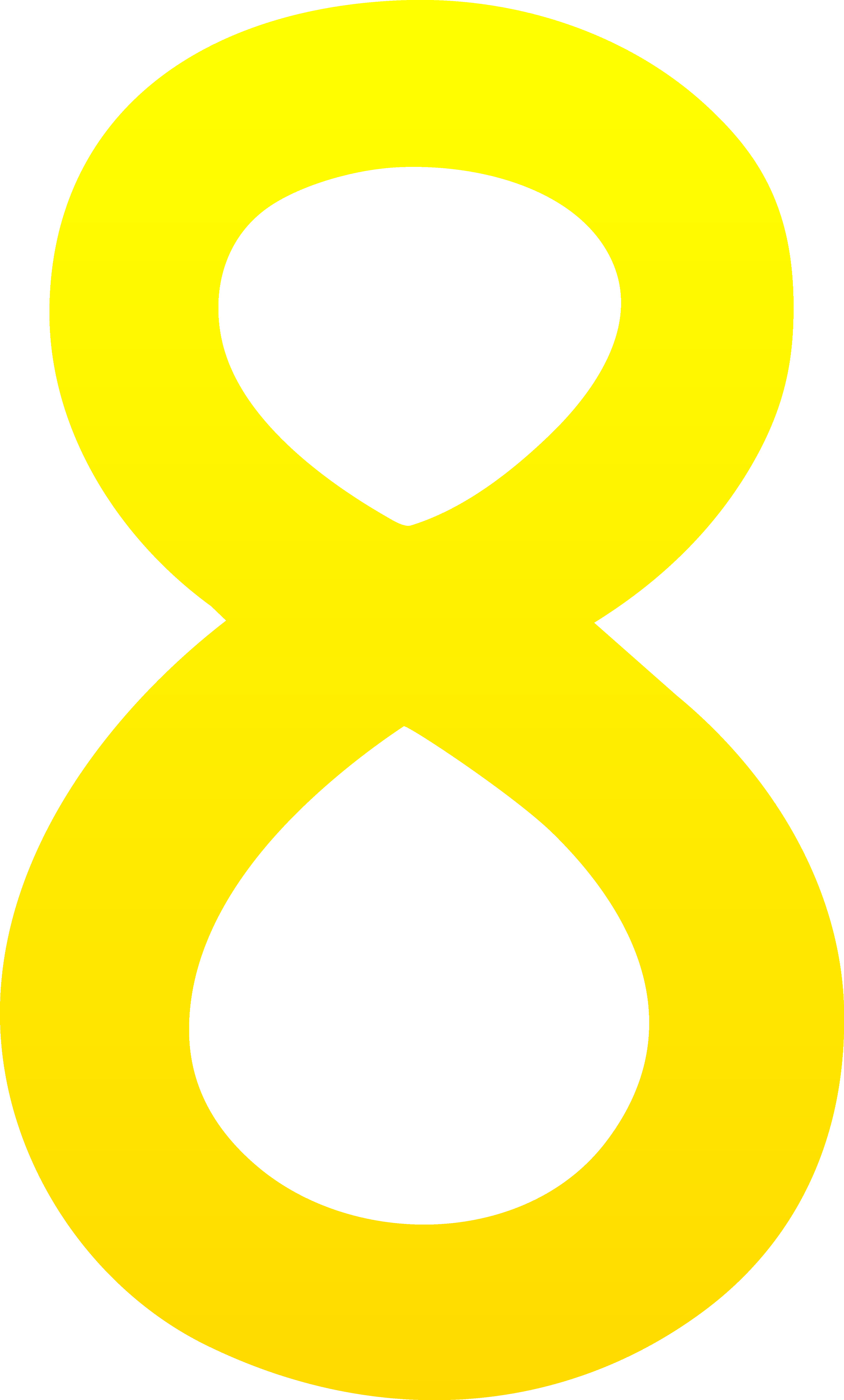 A Yellow Number On A Black Background