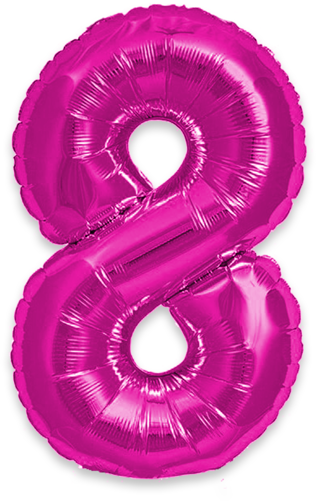 A Purple Number Balloon