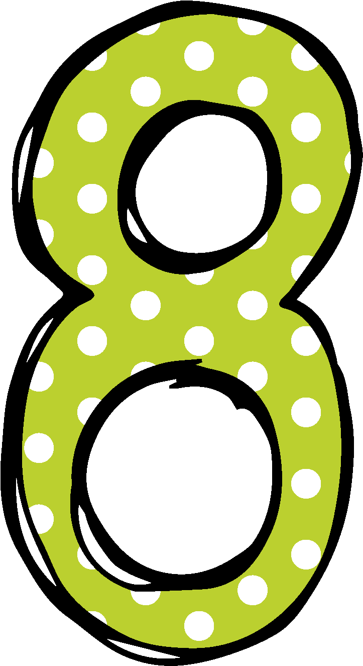 A Number With White Dots