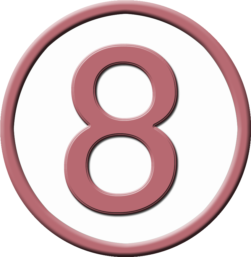 Number 8 Png 849 X 869