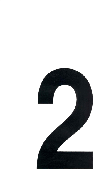 A Black Number On A Black Background