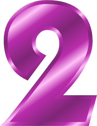 A Purple Number On A Black Background