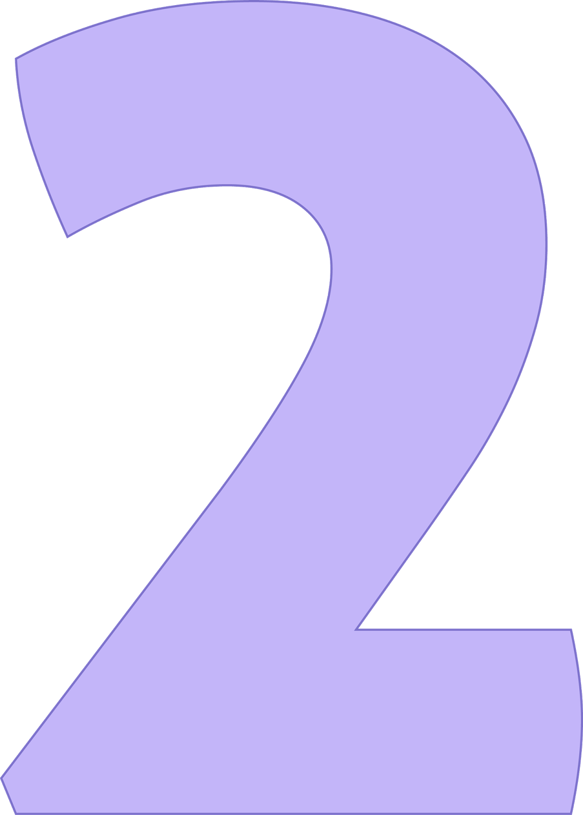 A Purple Number On A Black Background