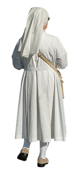 A Person In A White Robe