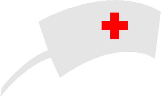 A White Hat With A Red Cross On It