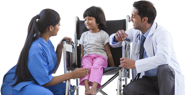 Nurse Disabled Children Care, Hd Png Download