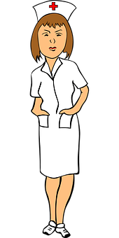 A Cartoon Of A Woman In A White Dress