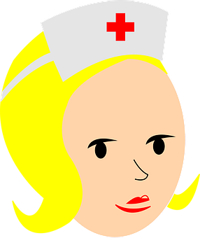 A Cartoon Of A Nurse