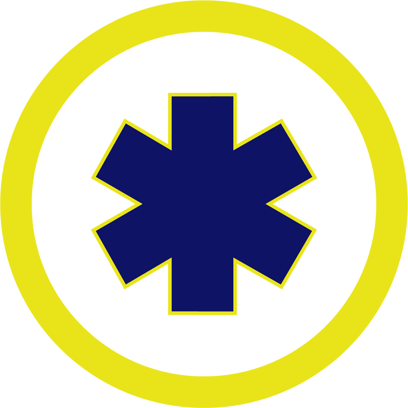 A Blue And Yellow Symbol