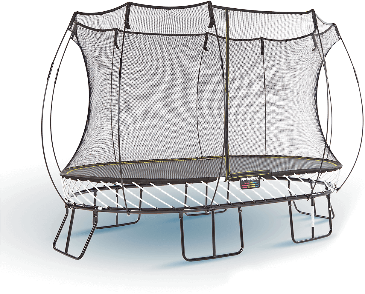 A Trampoline With A Net