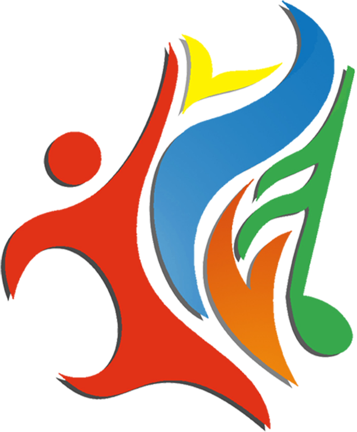 A Colorful Logo With A Black Background