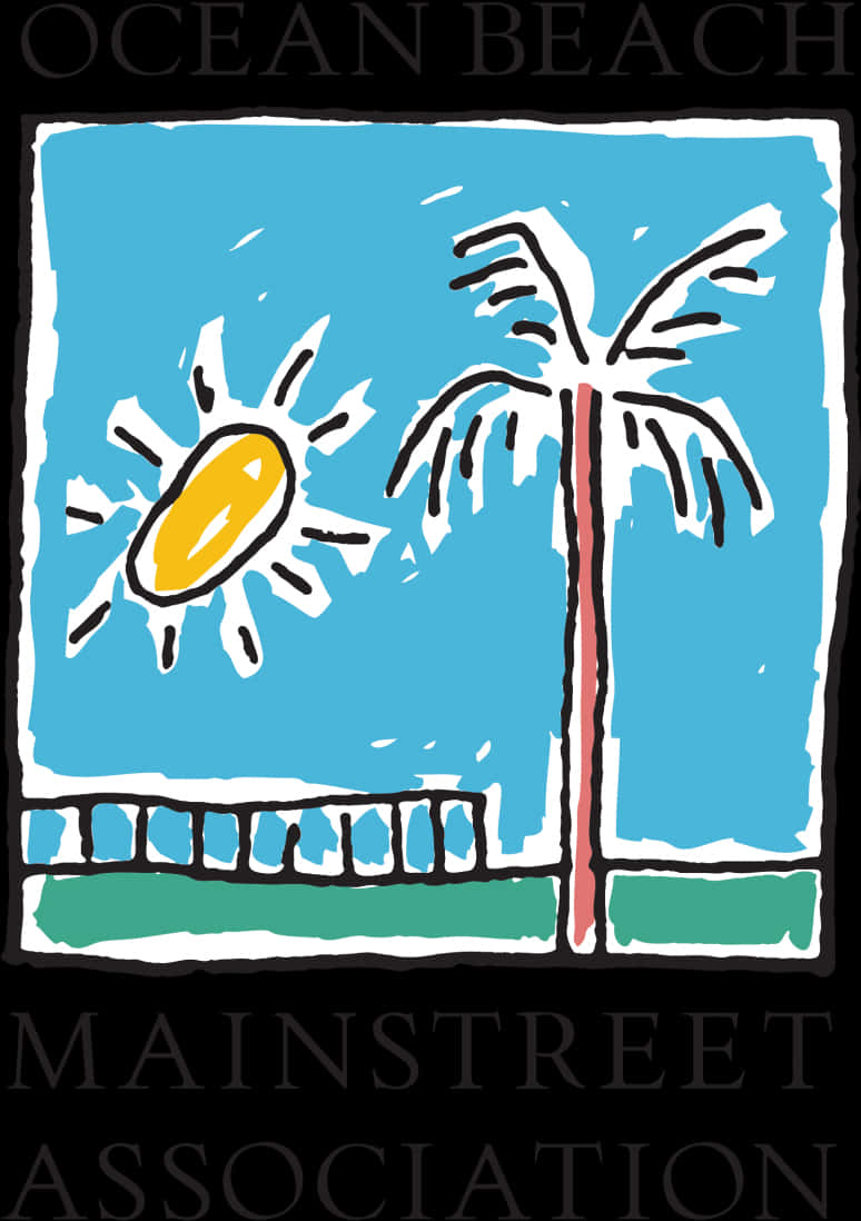 A Sun And Palm Tree