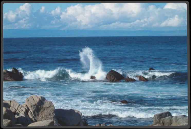 Waves Crashing Waves In The Ocean
