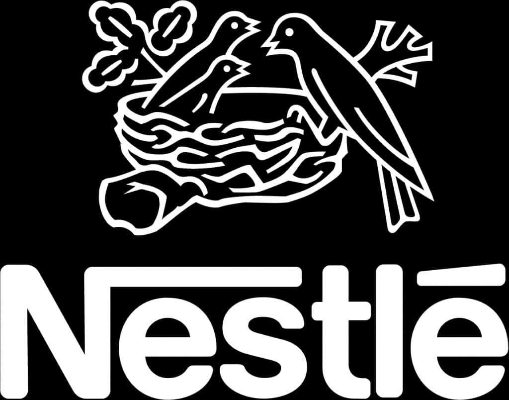 Official Nestle Logo White Version