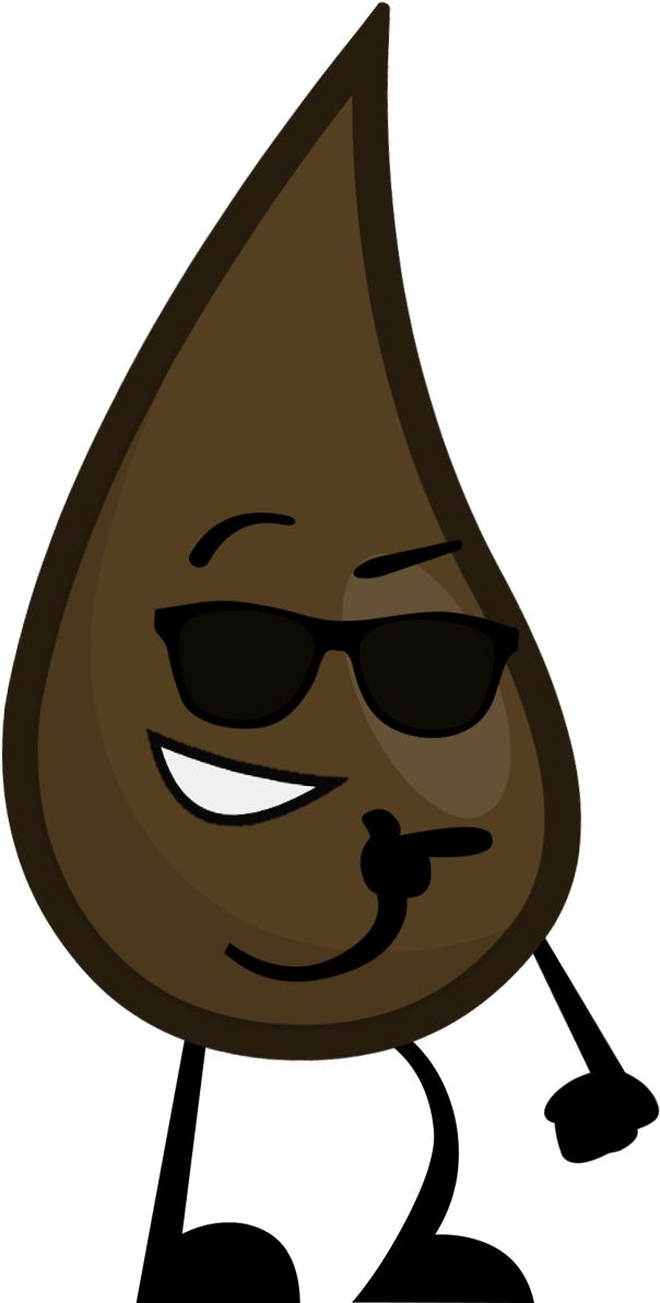 A Cartoon Of A Drop Of Water With Sunglasses