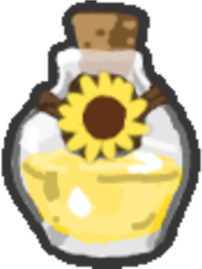 A Cartoon Of A Sunflower Oil