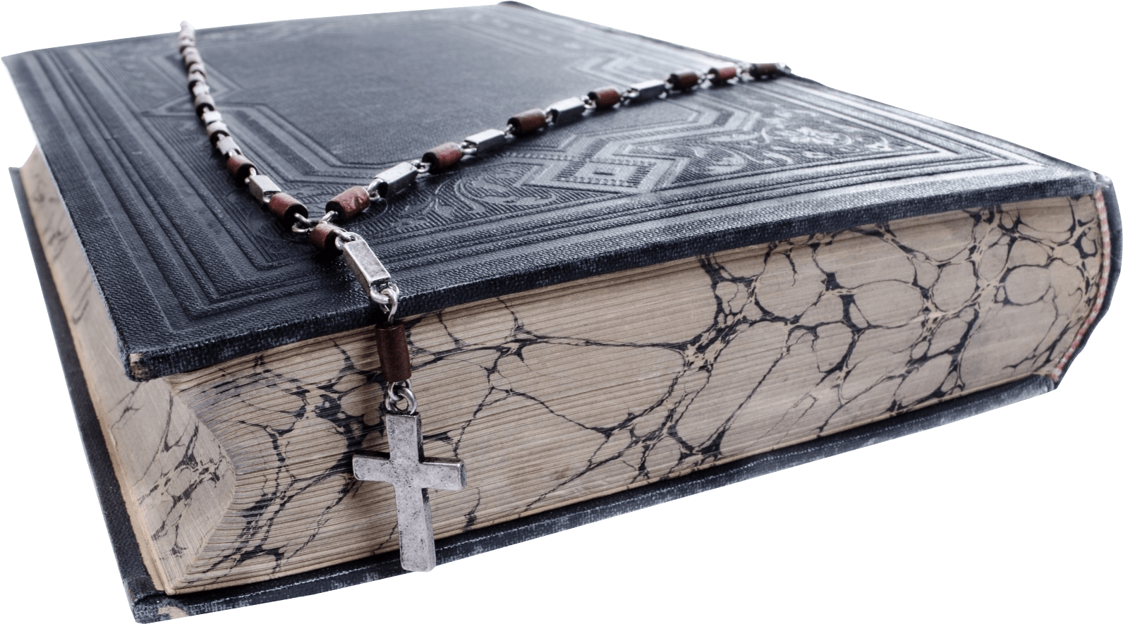 Old Bible With A Cross Clip Arts - Old Bible Transparent Png, Png Download