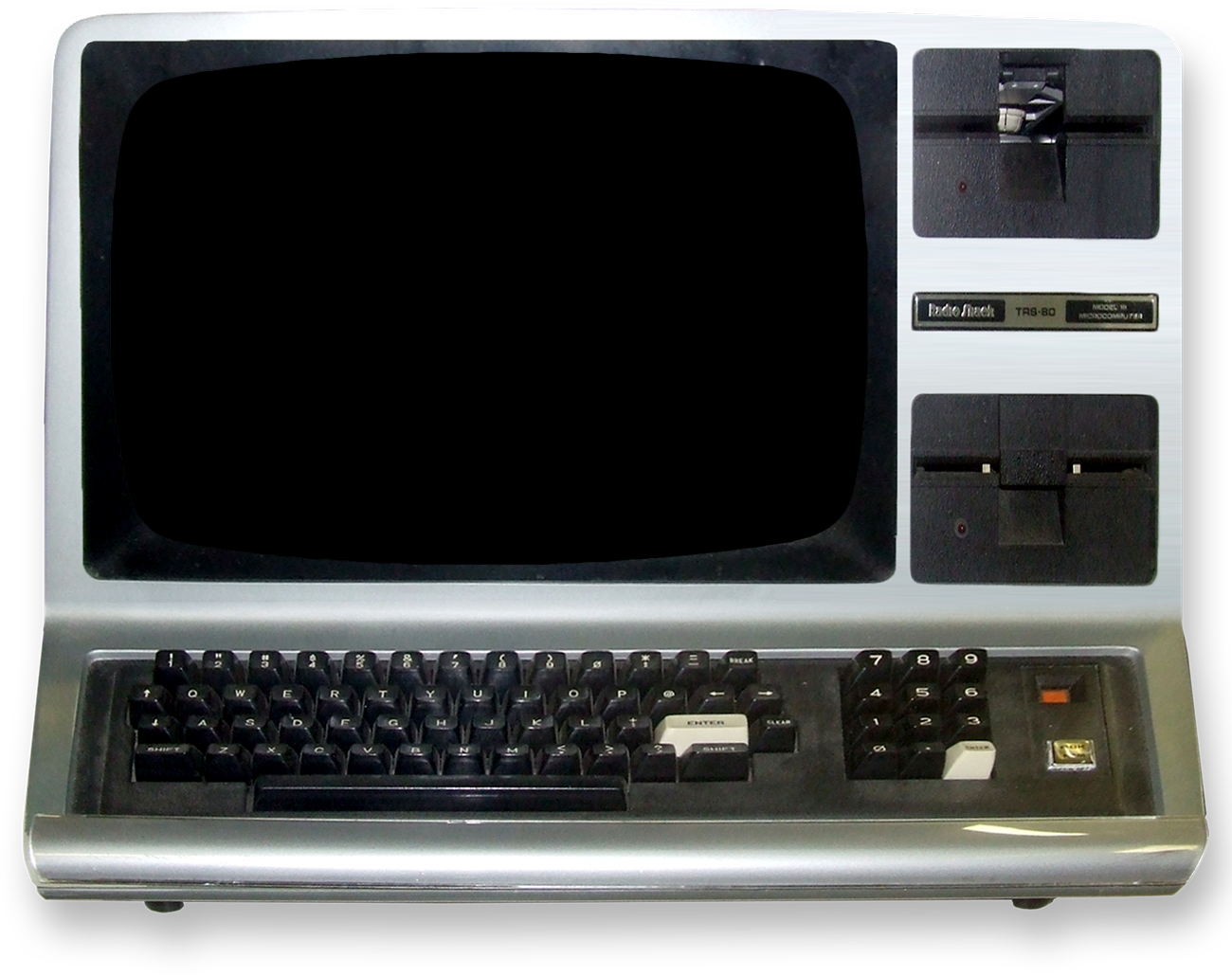 A Computer With A Screen And Keyboard