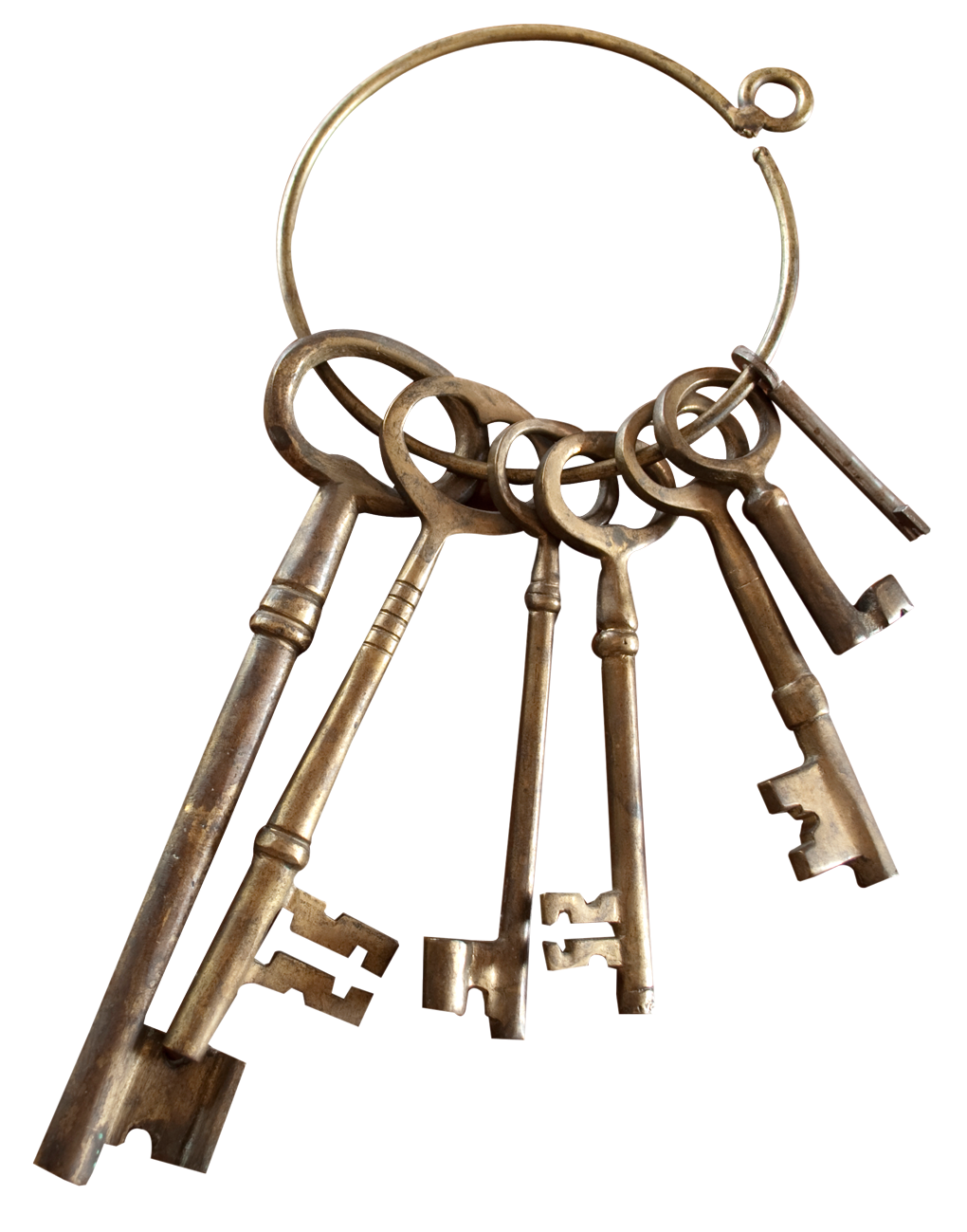 A Group Of Keys On A Ring