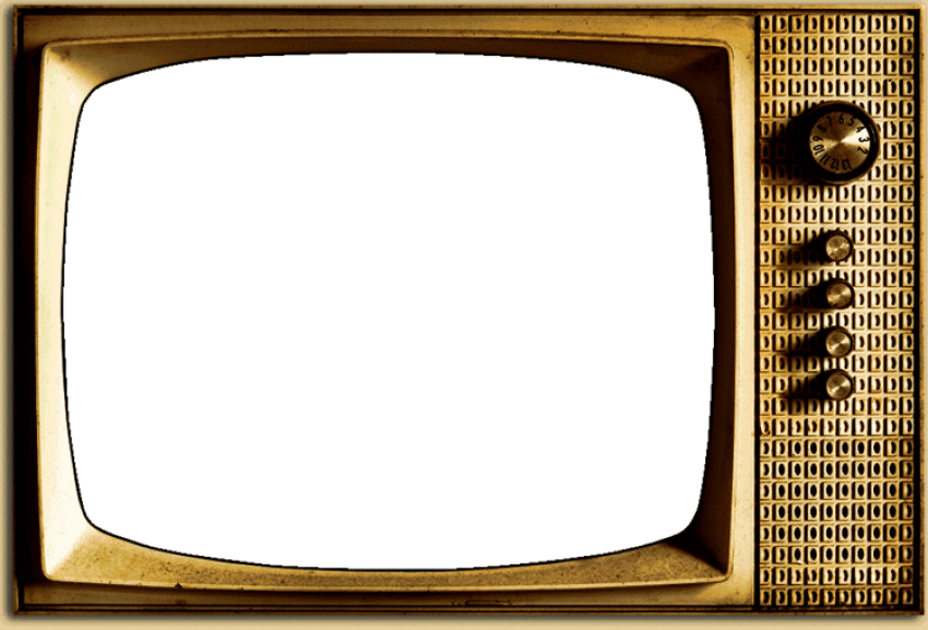 A Television Screen With A Black Screen