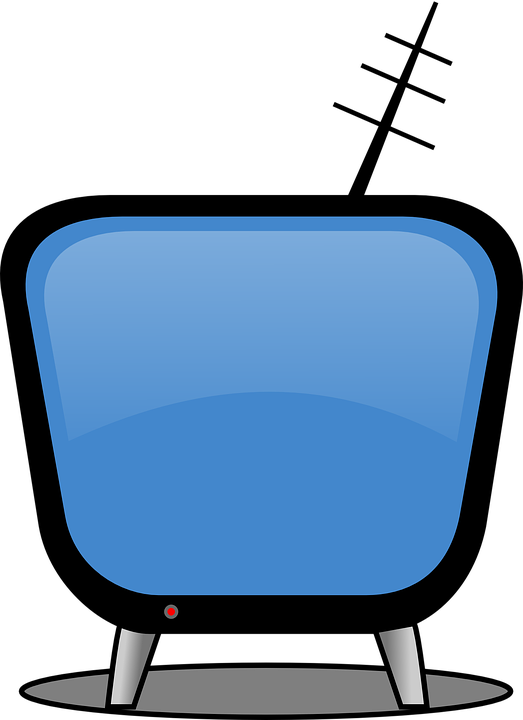 A Blue Square With A Red Dot