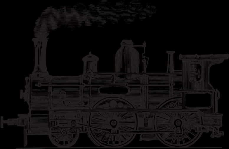 A Drawing Of A Train