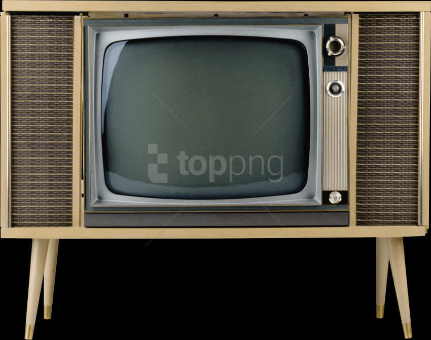 A Television On A Stand